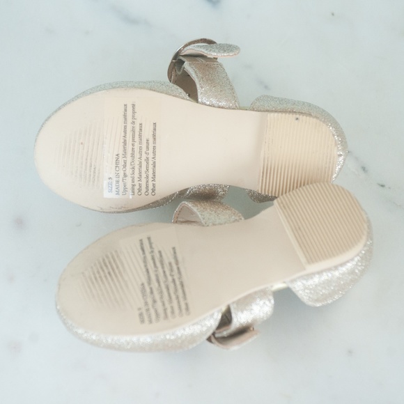 Janie and Jack Gold Glitter Dress Shoes - Picture 10 of 11